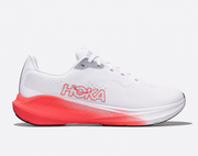 White / Hot Coral
